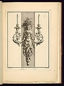 Wall Sconce Design by Jean François Forty, active 1775 – 1790