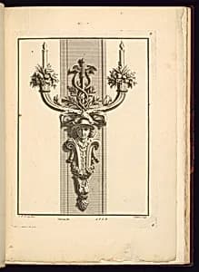 Wall Sconce Design by Jean François Forty, active 1775 – 1790