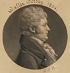 Walter Dorsey by Charles Balthazar Julien Févret de Saint-Mémin, 12 Mar 1770 - 23 Jun 1852