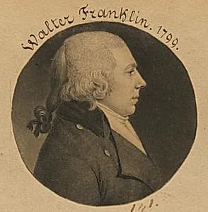 Walter Franklin by Charles Balthazar Julien Févret de Saint-Mémin, 12 Mar 1770 - 23 Jun 1852