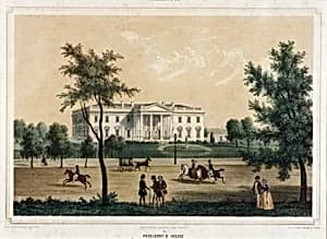Washington--President's House by Isidore Laurent Deroy, French