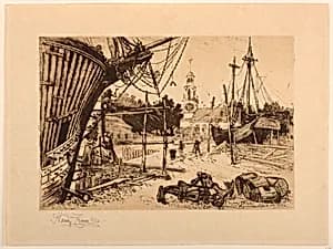 Wharf, Kennebunkport, Maine by Harry Fenn, American, 1845–1911