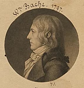 William Bache by Charles Balthazar Julien Févret de Saint-Mémin, 12 Mar 1770 - 23 Jun 1852