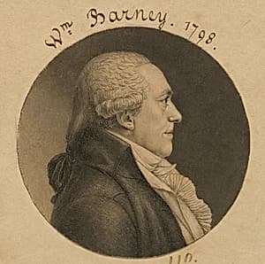 William Barney by Charles Balthazar Julien Févret de Saint-Mémin, 12 Mar 1770 - 23 Jun 1852
