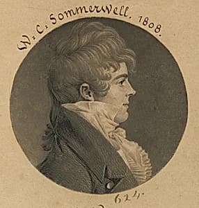 William Clarke Somerville by Charles Balthazar Julien Févret de Saint-Mémin, 12 Mar 1770 - 23 Jun 1852
