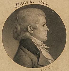 William Duane by Charles Balthazar Julien Févret de Saint-Mémin, 12 Mar 1770 - 23 Jun 1852