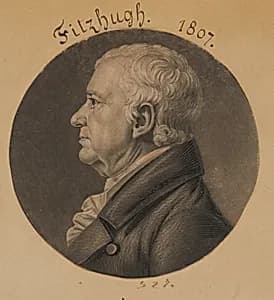 William Fitzhugh by Charles Balthazar Julien Févret de Saint-Mémin, 12 Mar 1770 - 23 Jun 1852