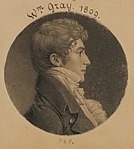 William Gray by Charles Balthazar Julien Févret de Saint-Mémin, 12 Mar 1770 - 23 Jun 1852