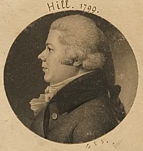 William Henry Hill by Charles Balthazar Julien Févret de Saint-Mémin, 12 Mar 1770 - 23 Jun 1852
