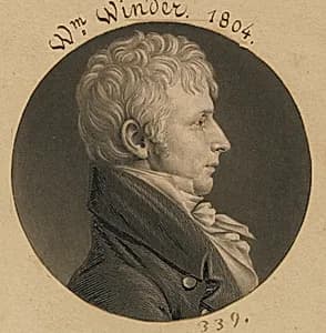 William Henry Winder by Charles Balthazar Julien Févret de Saint-Mémin, 12 Mar 1770 - 23 Jun 1852