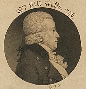 William Hill Wells by Charles Balthazar Julien Févret de Saint-Mémin, 12 Mar 1770 - 23 Jun 1852
