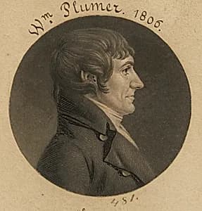 William Plumer by Charles Balthazar Julien Févret de Saint-Mémin, 12 Mar 1770 - 23 Jun 1852