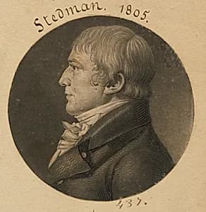 William Stedman by Charles Balthazar Julien Févret de Saint-Mémin, 12 Mar 1770 - 23 Jun 1852
