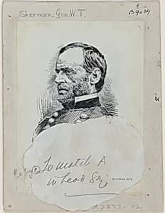 William T. Sherman by Jacques Reich, 10 Aug 1852 - 8 Jul 1923
