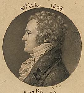William Wirt by Charles Balthazar Julien Févret de Saint-Mémin, 12 Mar 1770 - 23 Jun 1852