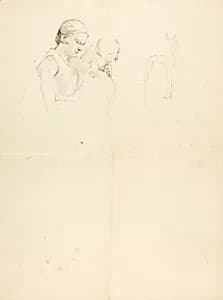 Woman and Dog by Solon H. Borglum