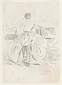 Woman at Piano by Winslow Homer, American, 1836–1910