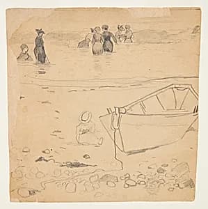 Women Surf Bathing by Winslow Homer, American, 1836–1910