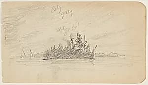 Wooded Island, Maine by Frederic Edwin Church, American, 1826–1900