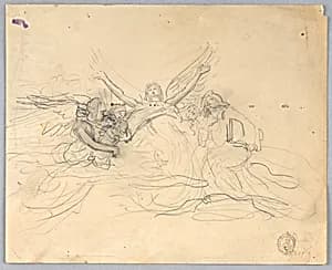Worshipping Angels by Francis Augustus Lathrop, (American, 1849–1909)