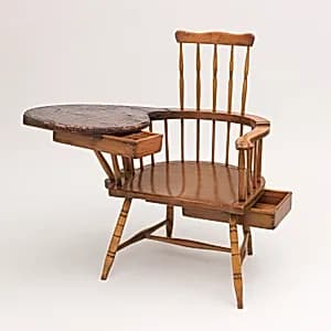 Writing-arm Windsor Chair by Unknown