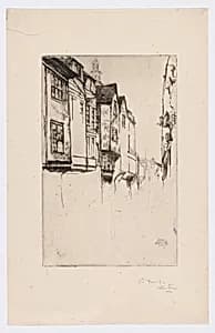 Wych Street, London by James McNeill Whistler (1834-1903)