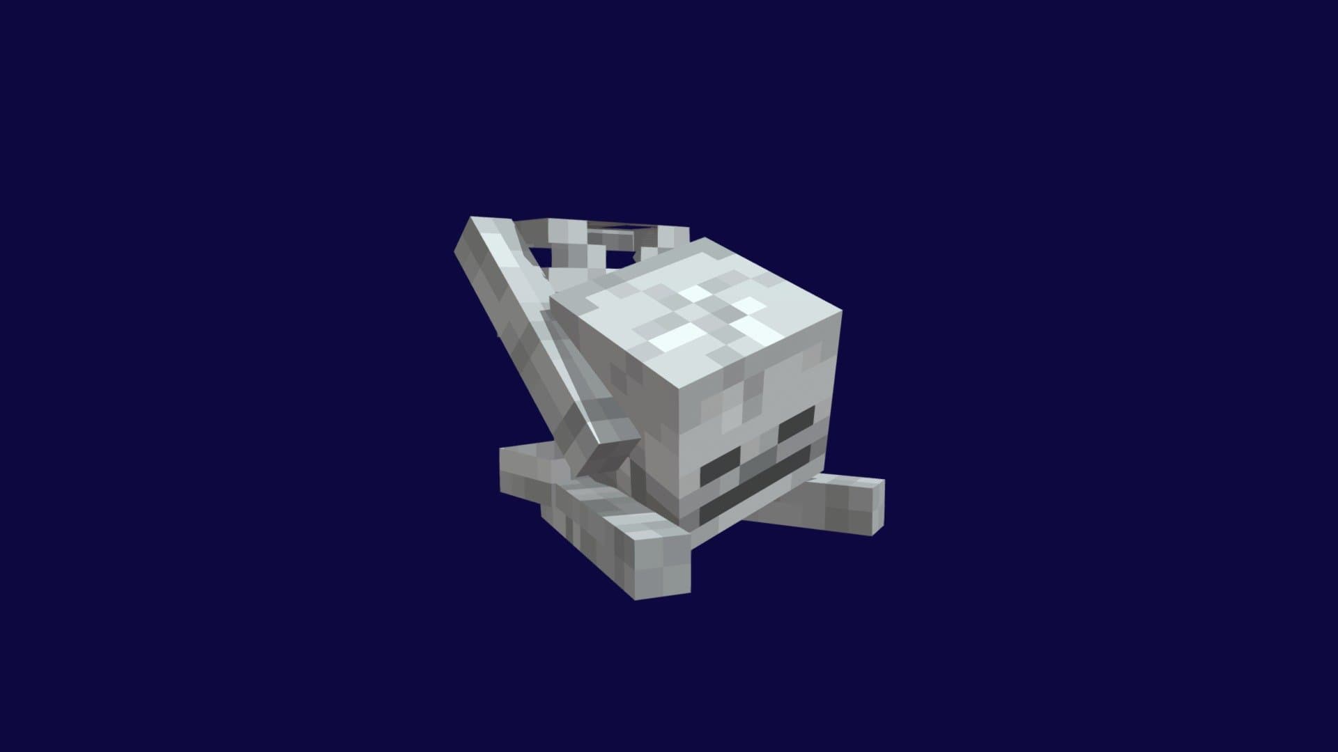 {Minecraft} Skeleton Holding its Fallen Head