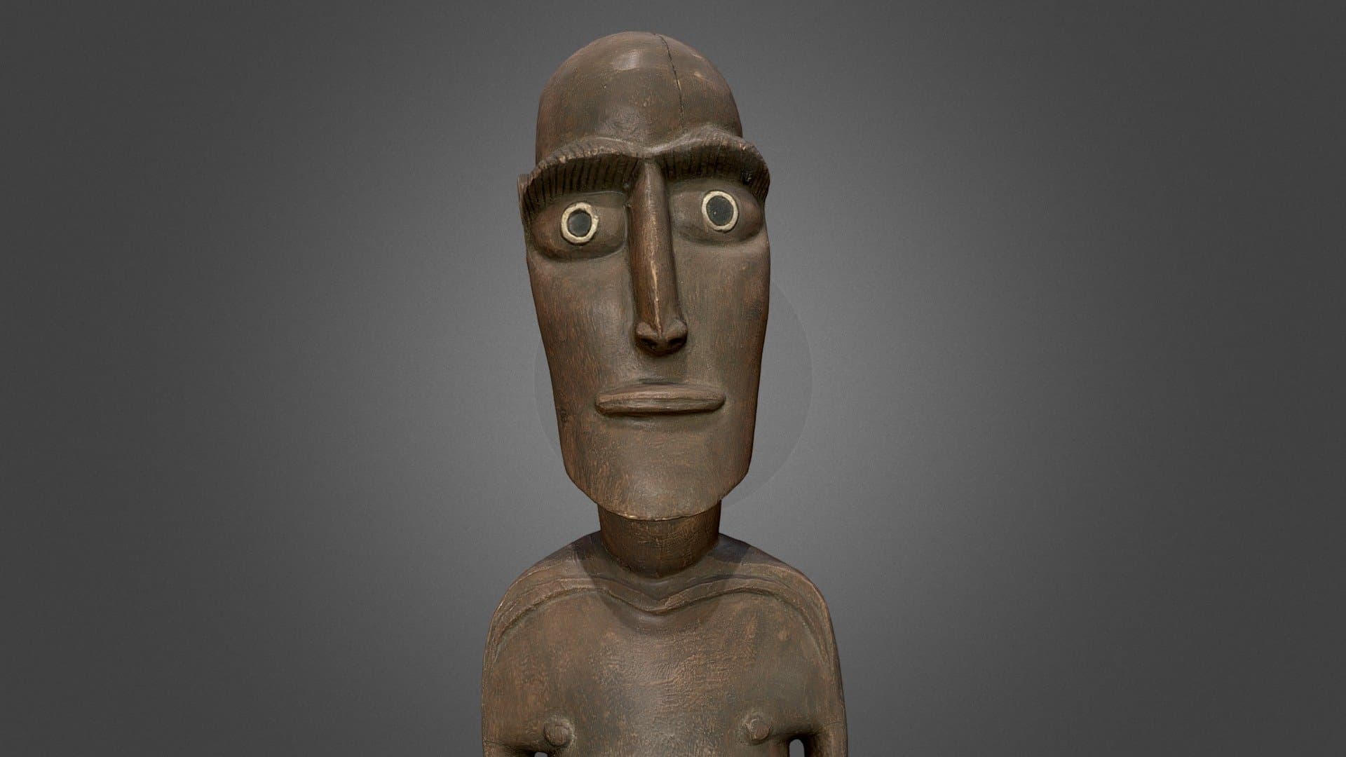 Wooden Figure, moai tangata