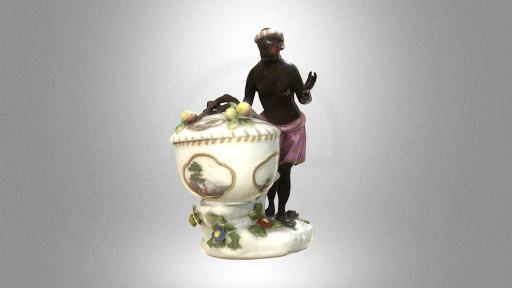 Porcelain salt cellar