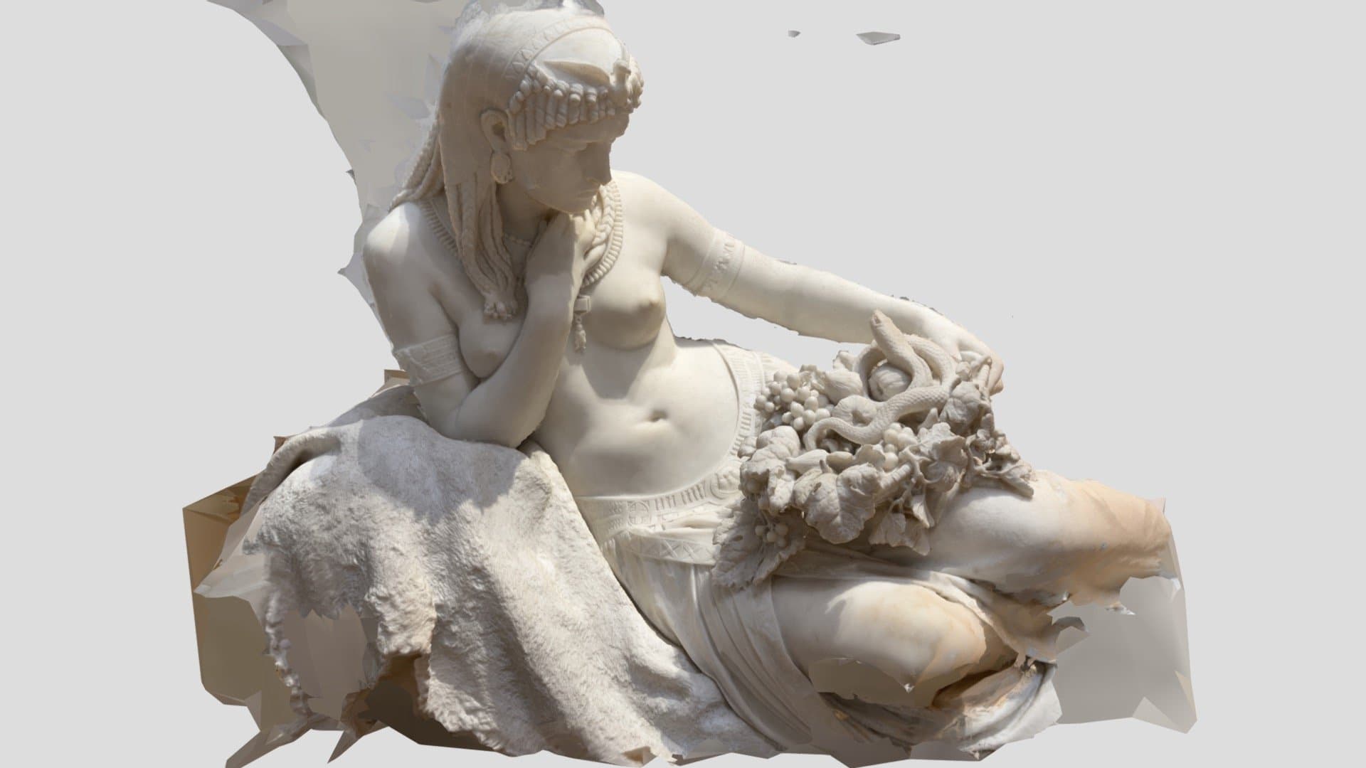Cleopatra and Asp in Marble