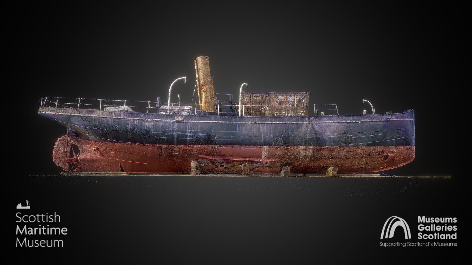 Scottish Maritime Museum — SY Carola (point cloud)