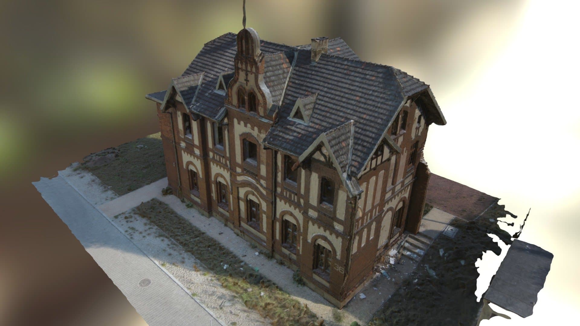 Heritage library in Gliwice - 3D textured mesh
