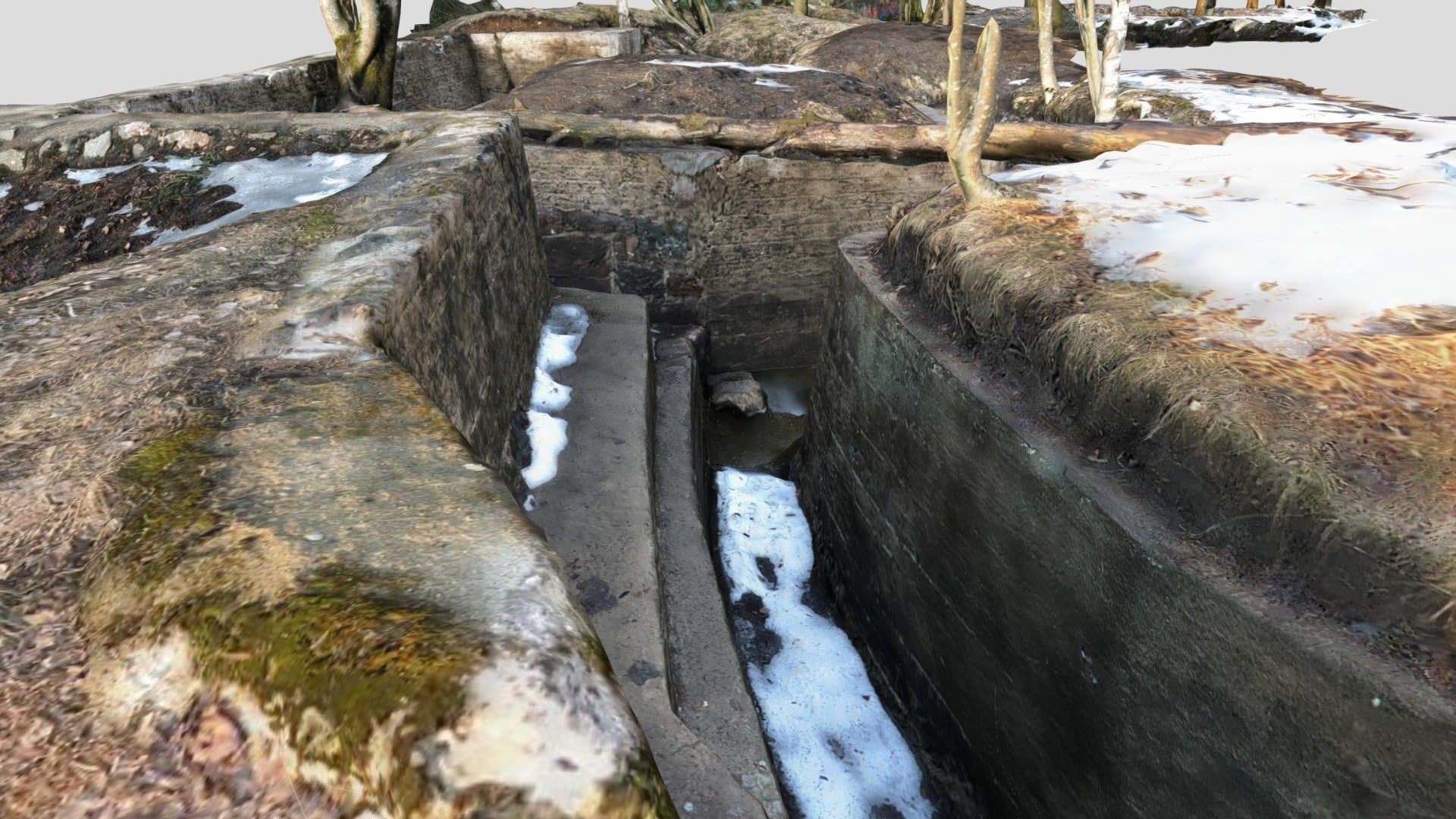 WW1 trench, Maununneva, Helsinki, Finland