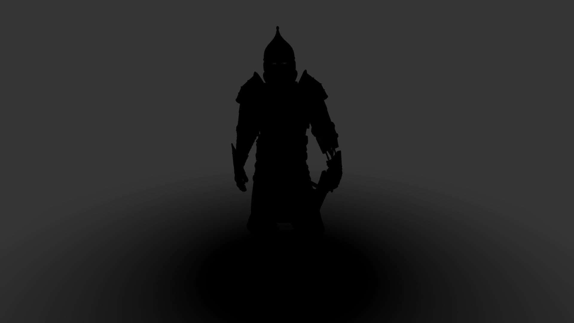 Knight in riveted and sewn-on armor