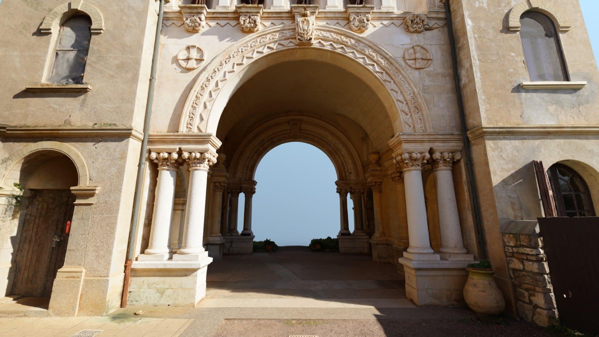 Arched Walkway of the Monastery of Lerins