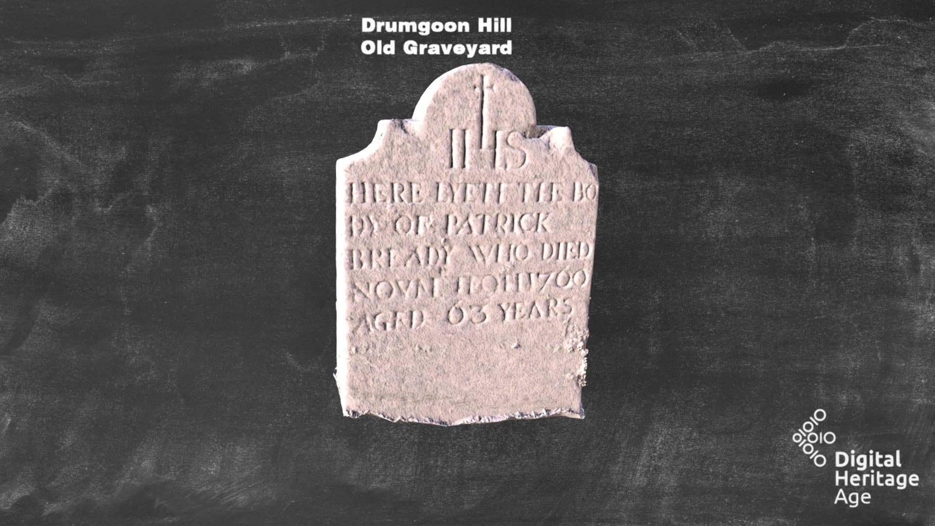 Drumgoon Hill - Old Graveyard Headstone 678