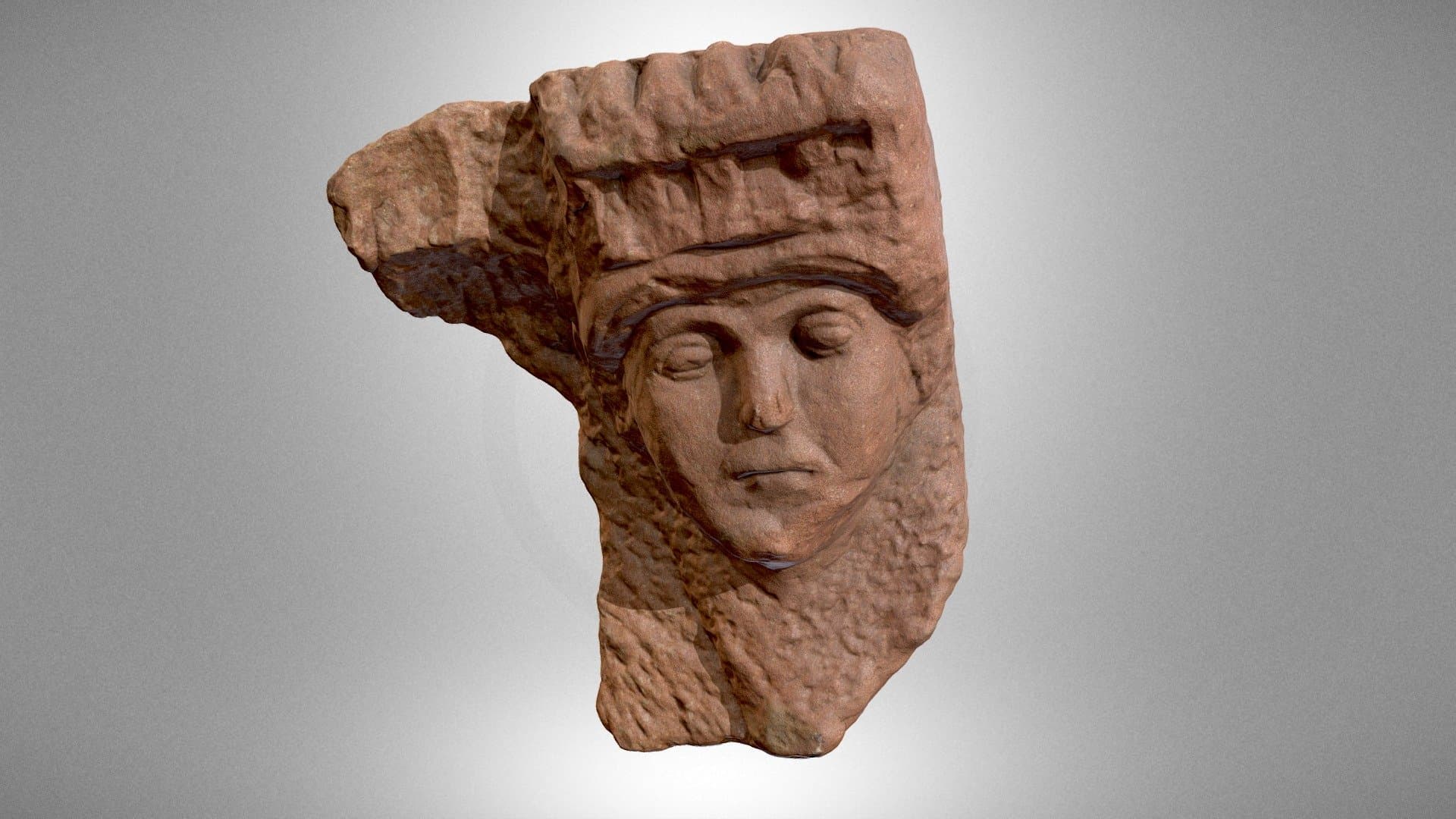 Architectural detail in the shape of head