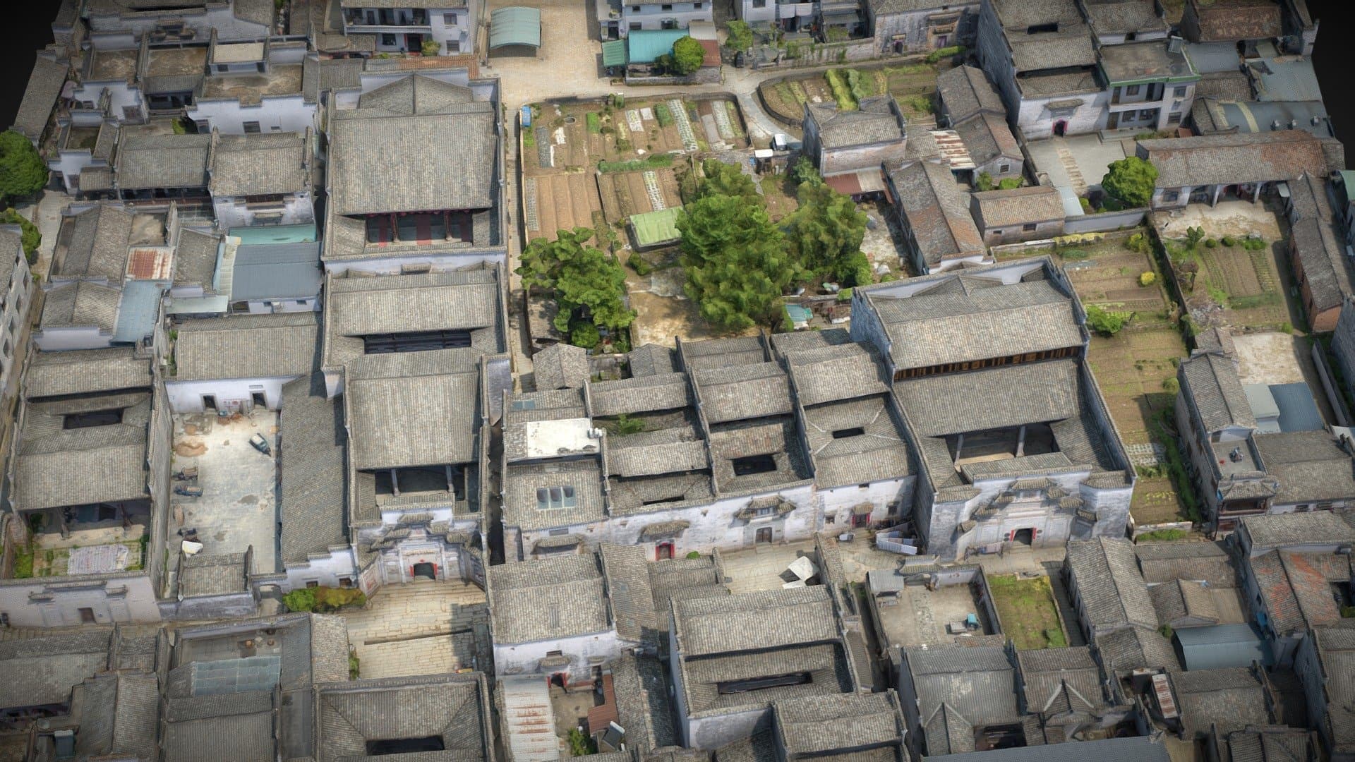 Residential buildings, ancient villages