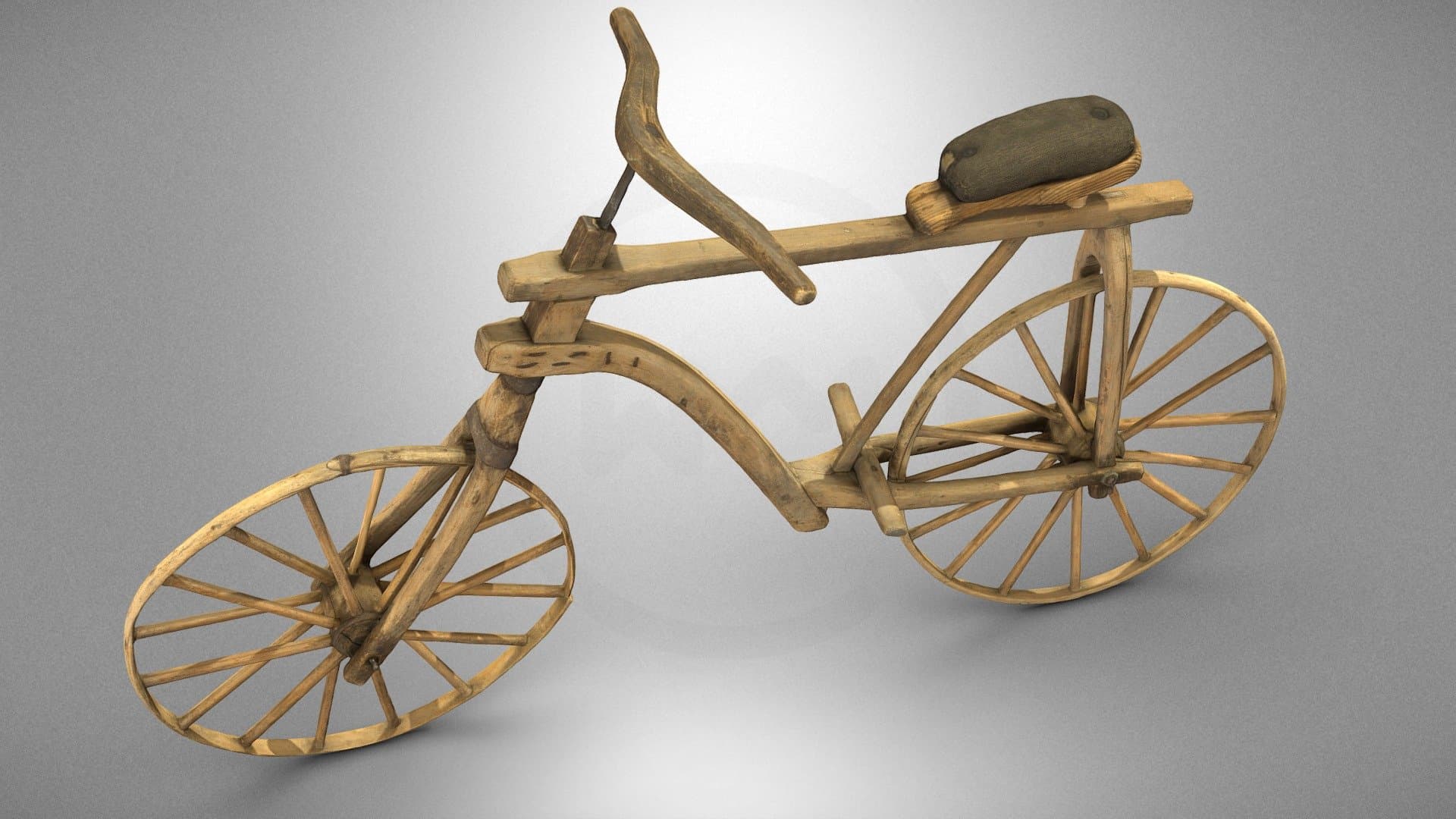 Wooden bicycle