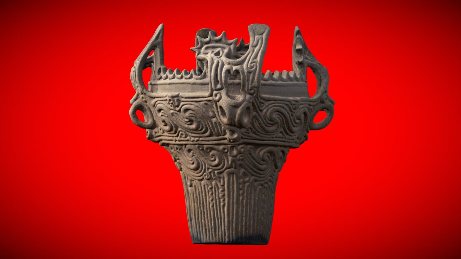 Flame Pots　Imitation　火焔型土器　模造品
