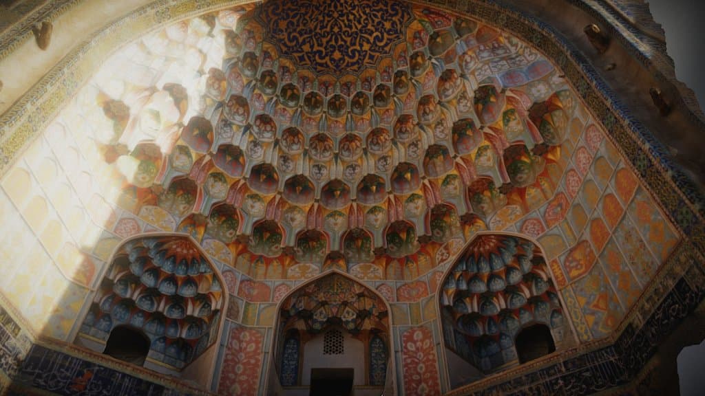 BUXORO. ABDULAZIZKHAN MADRASA. FACADE DETAIL