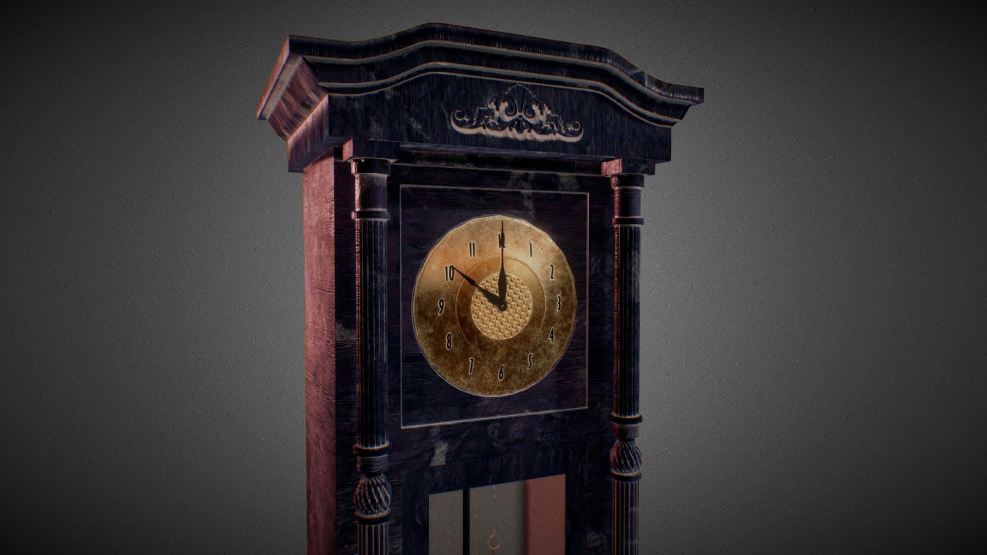 Historic Standing Clock Northern Europe
