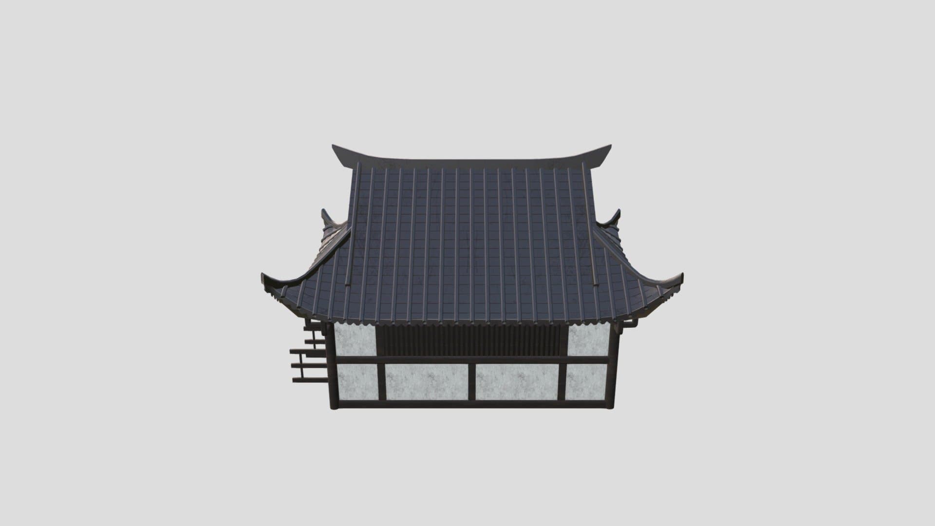 Traditional Japanese House (Brown)