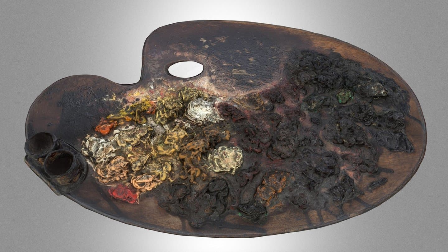 Jan Matejko's oval palette
