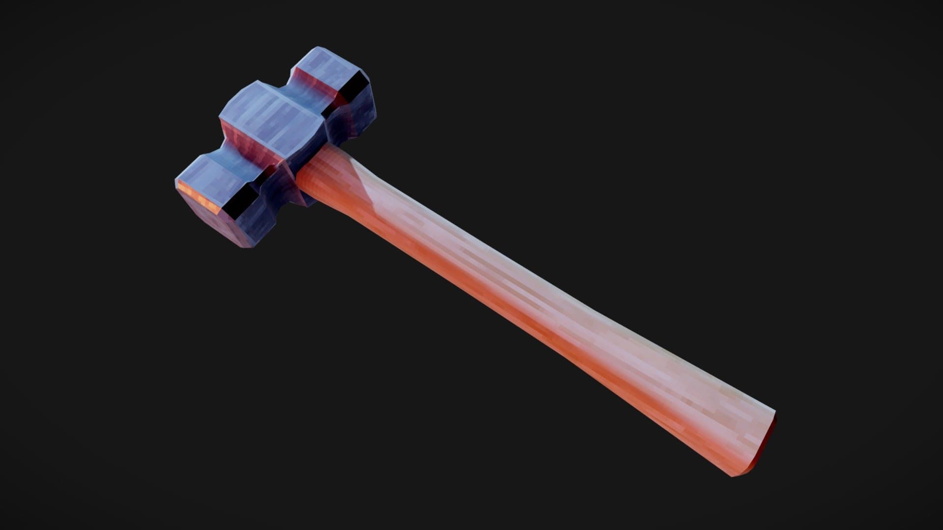 Lowpoly Smithing Hammer