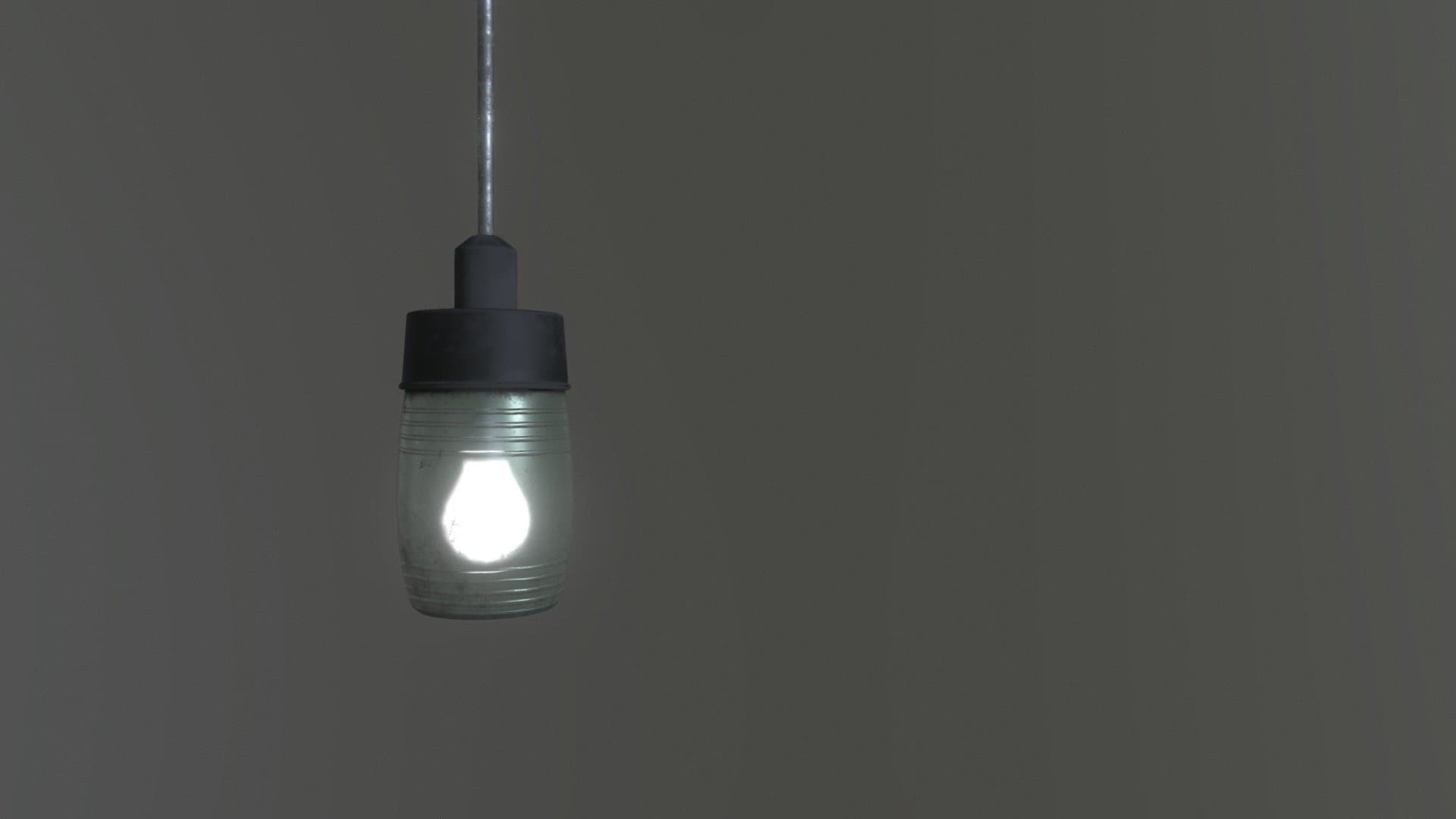 Old Glass Ceilling Lamp