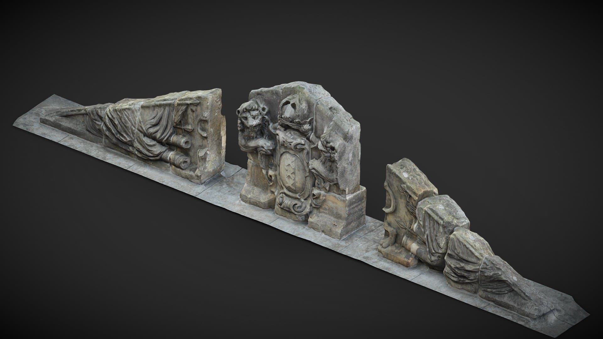 Amsterdam Gate Pediment (outside)