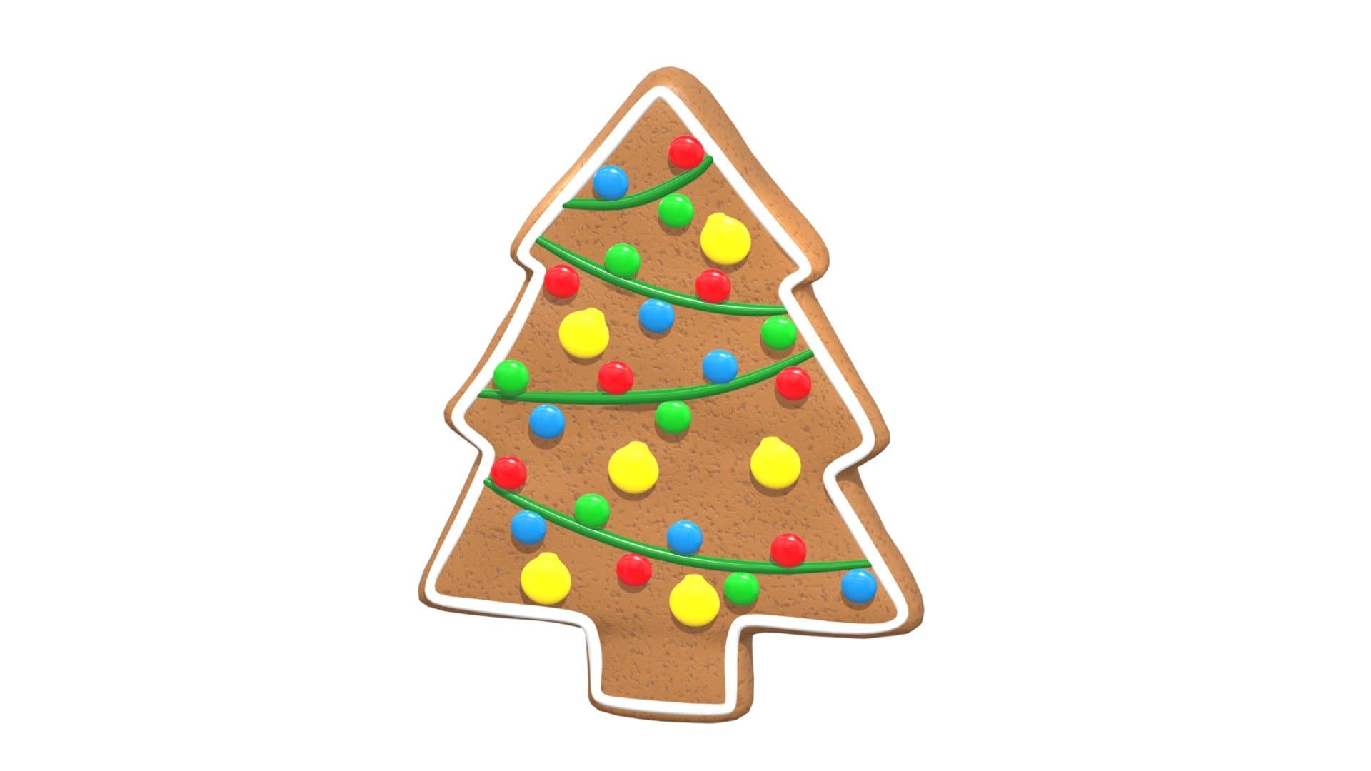 Christmas Tree Gingerbread Cookie Arbol Navidad