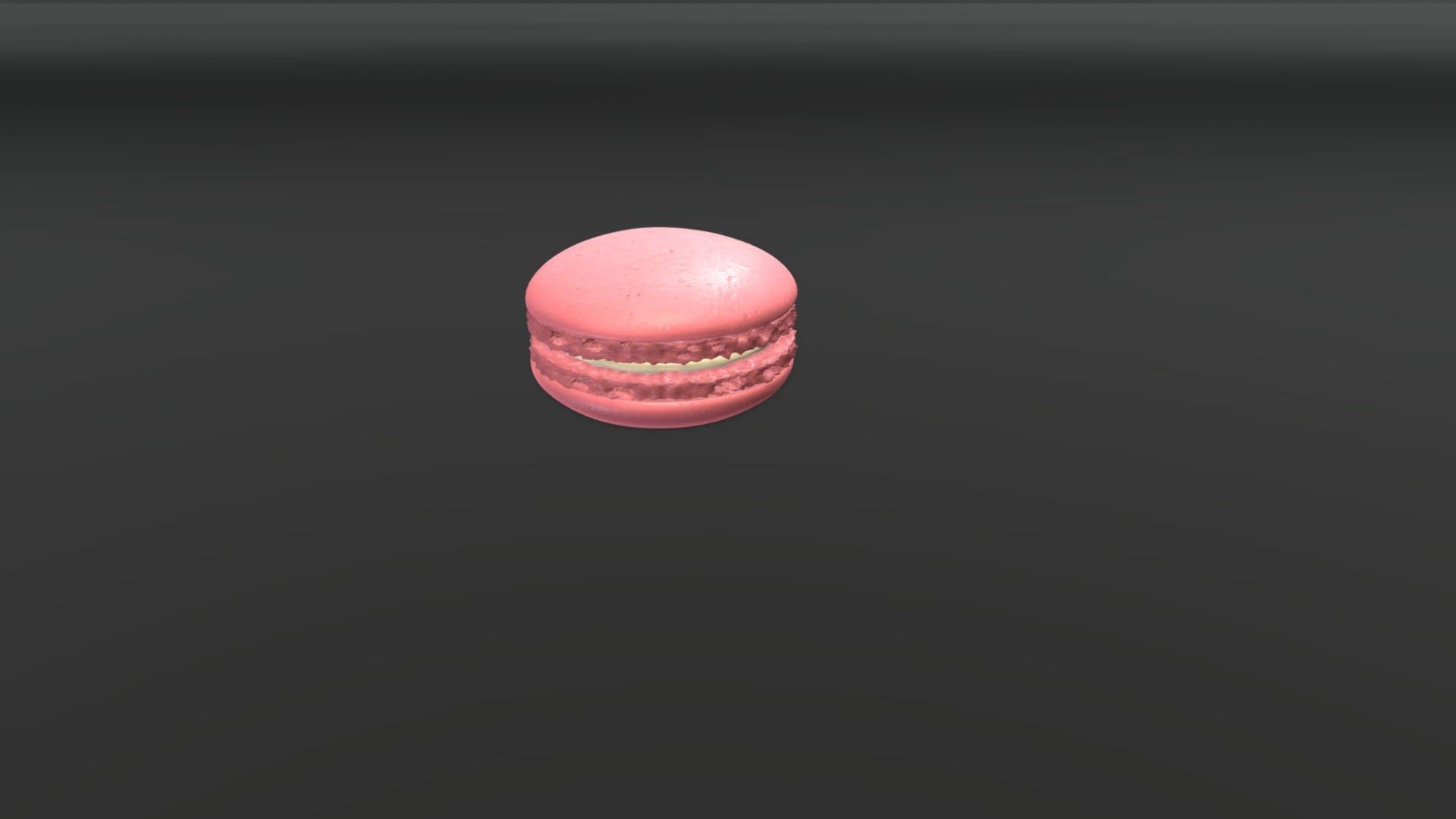 Sweet strawberry macaron