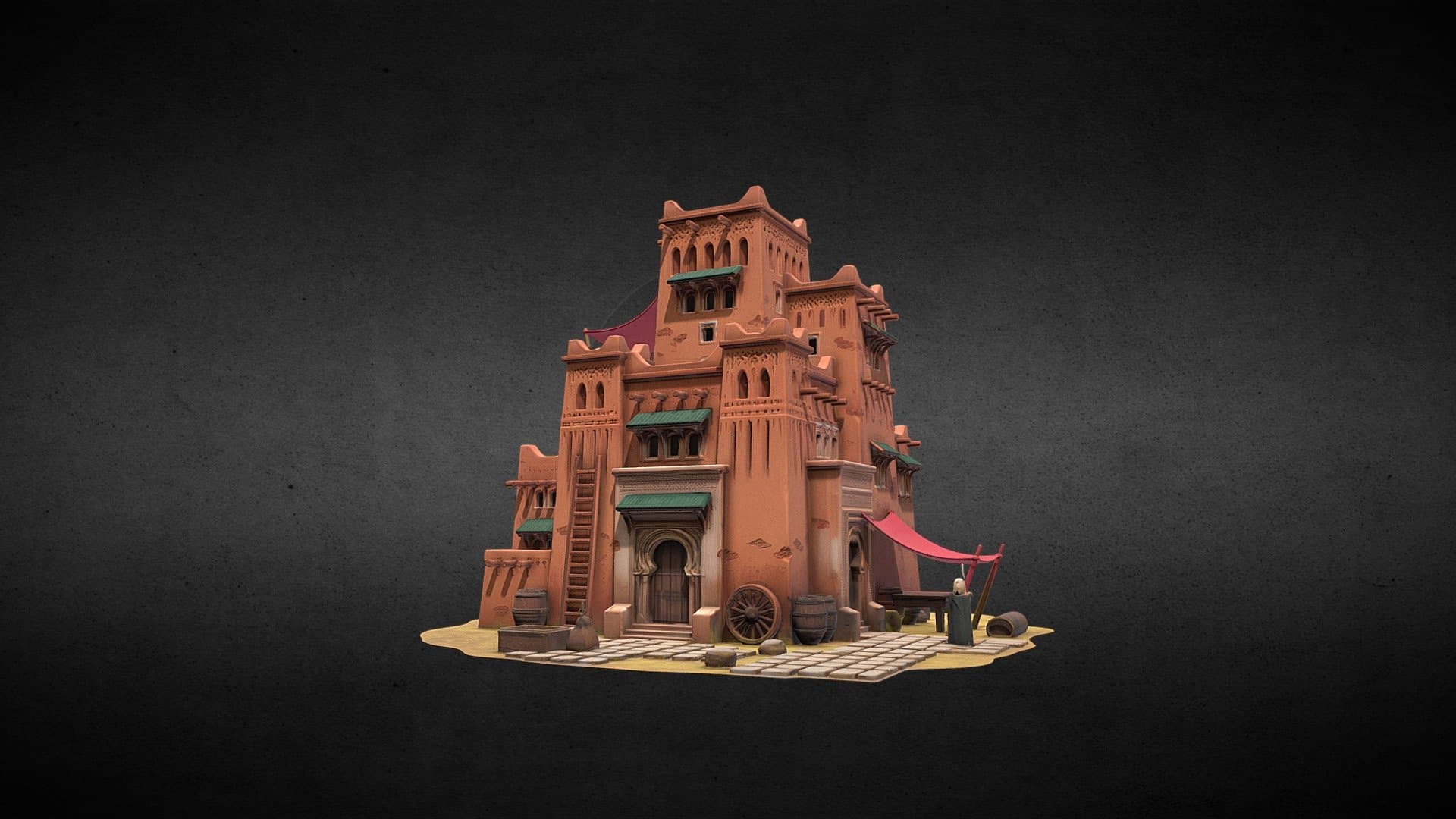 Desert Market House – Stylized Tier I